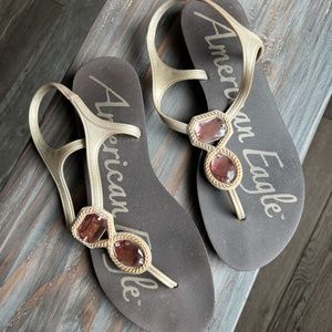 American Eagle Outfitters Brown Sandals - Size 6